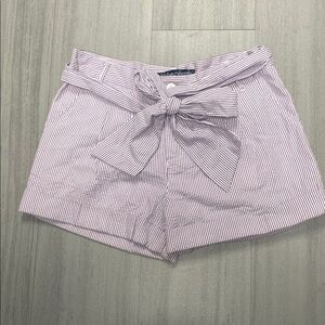 Lauren James Lavender Striped Shorts